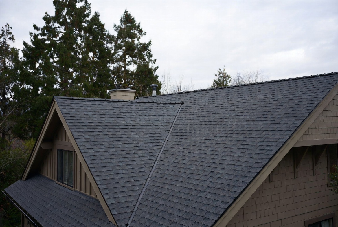 Completed roofing project
